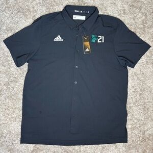 Adidas Men's Black Button Down Shirt